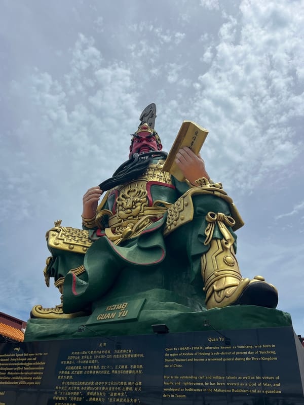 Inside a Chinese shrine in Baan Hua Thanon, Ko Samui