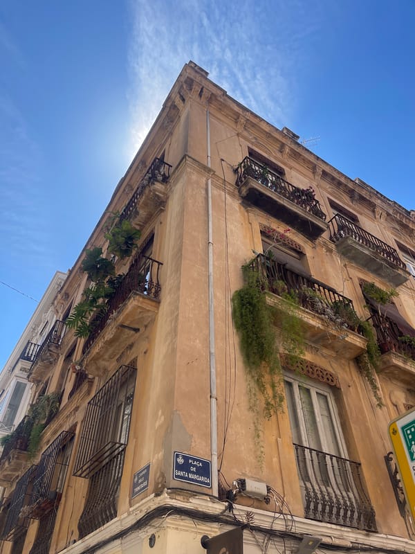 Morning architectural tour documented across historic València university district