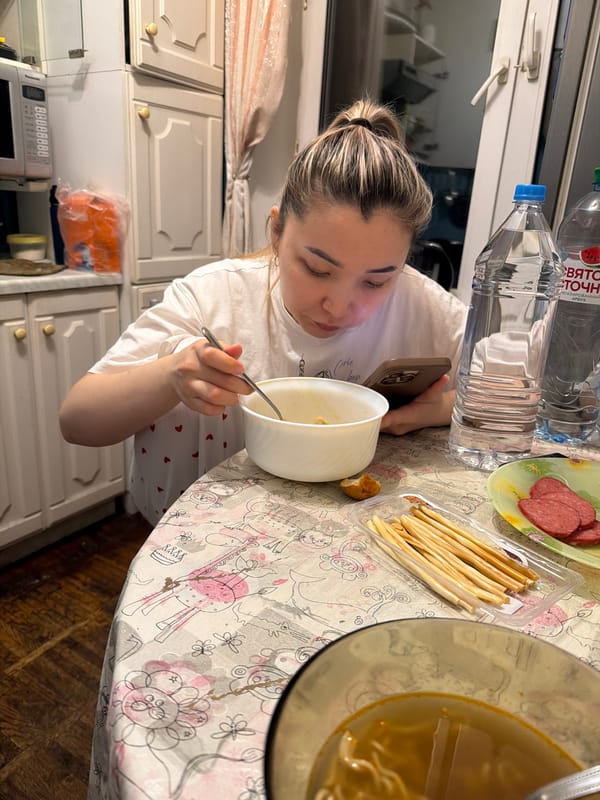 Snacks, ramen, and a relaxed night in