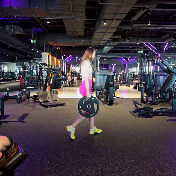 Morning workout session documented at Saint Petersburg gym