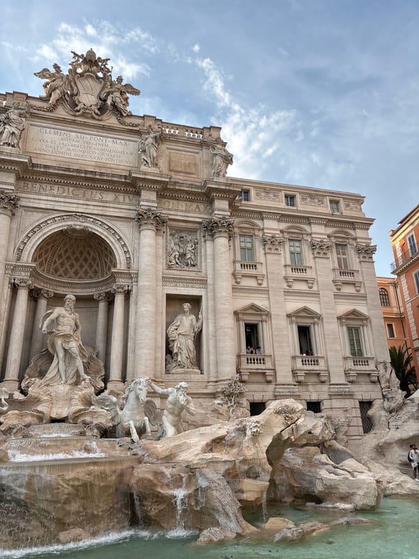 Busy afternoon at the Trevi Fountain, Rome