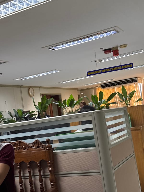 Break time at a Davao City university office, June 2026