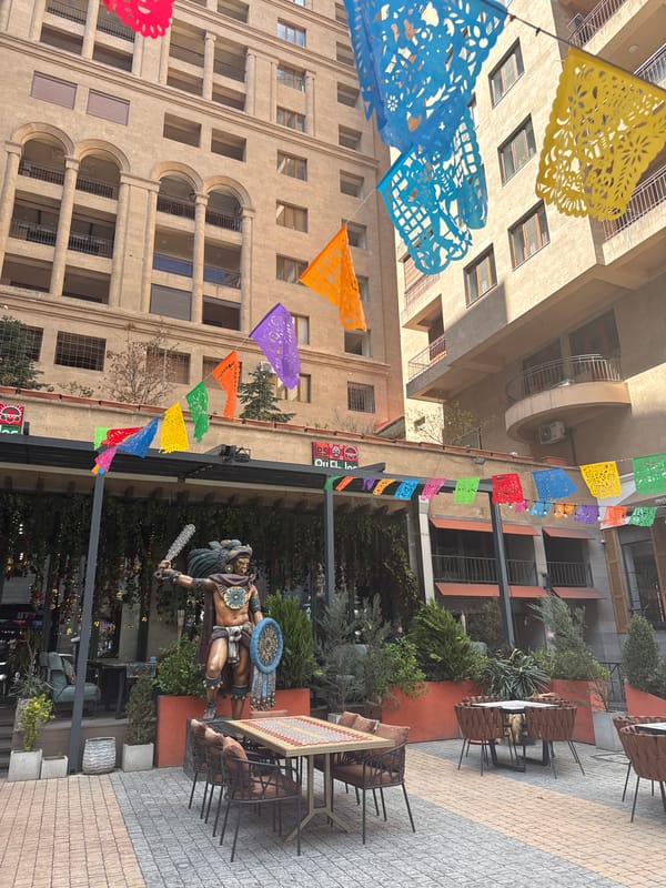 Spring decorations and street life documented in central Yerevan