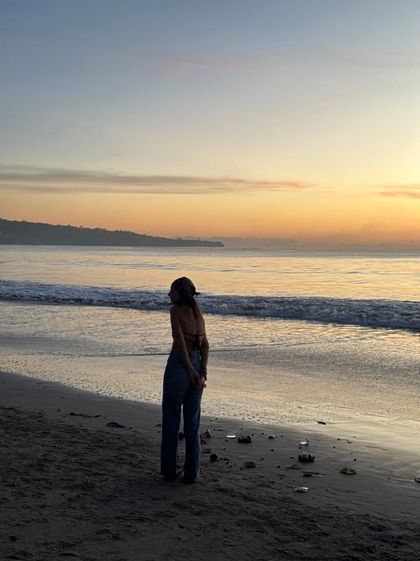 Sunset beach gathering and beached pufferfish documented in Kuta Selatan