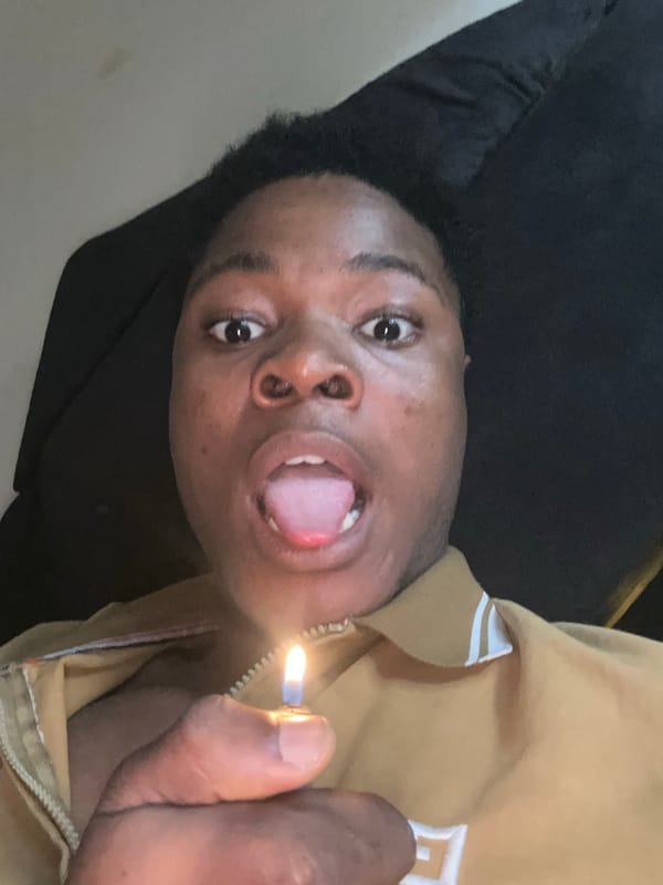 Lit lighter selfies and a cooking oil packet, Ihiagwa