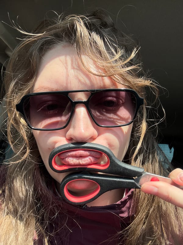 Morning selfies captured inside car in Aksay, Kazakhstan