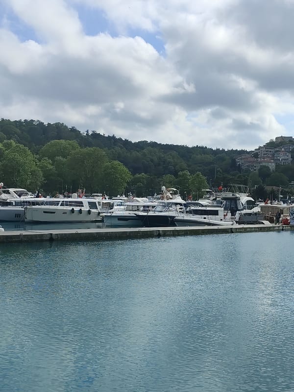 Routine waterfront life documented at Sarıyer marina, Turkey