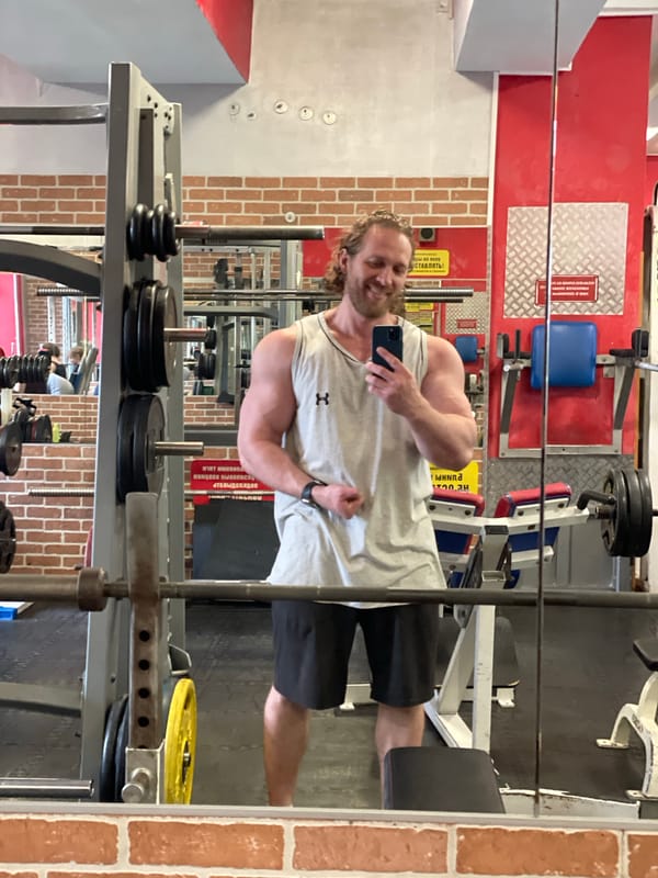 Morning gym visit at a Saint Petersburg fitness space