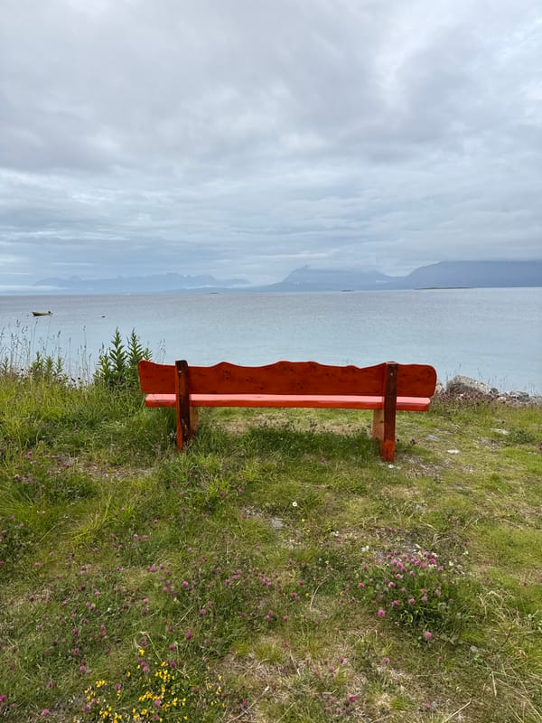 Coastal trail at Trondenes, Harstad on a calm overcast evening