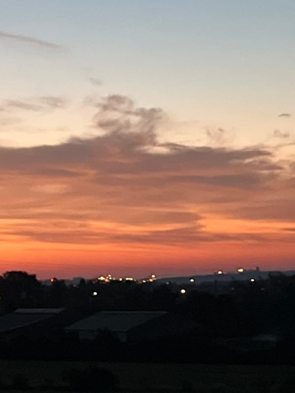 Sunset over Leudelange captured from several angles