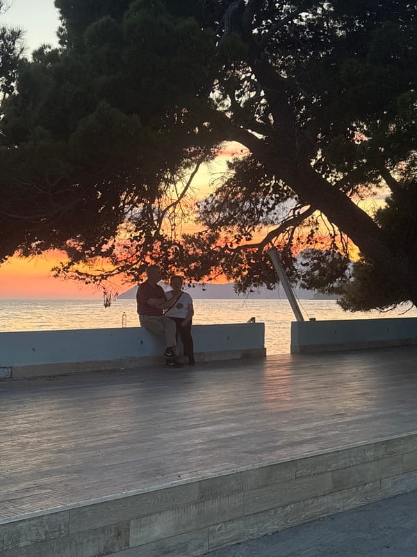 Sunset captured from multiple angles in Bar, Montenegro