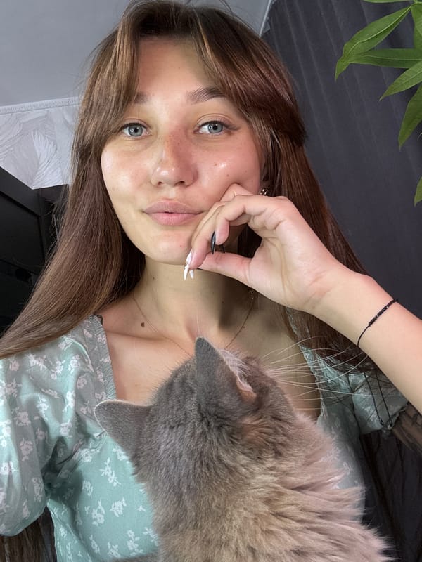 Casual at-home moments with a grey cat in Novokuznetsk