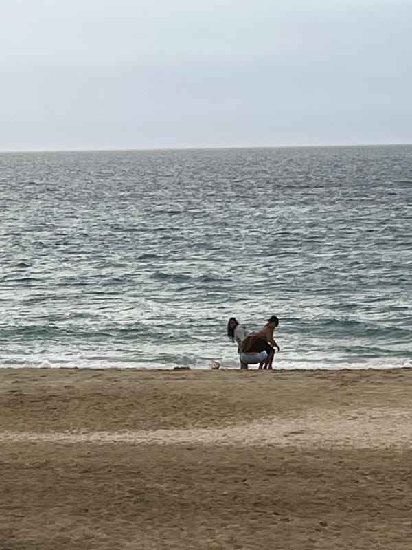 Overcast afternoon captured at Alanya Turkey beaches with beachgoers