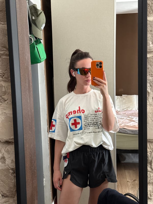 Woman takes mirror selfie in Tel Aviv