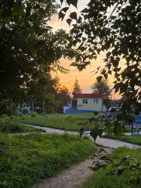 Golden hour wandering through Chaikovsky, Russia