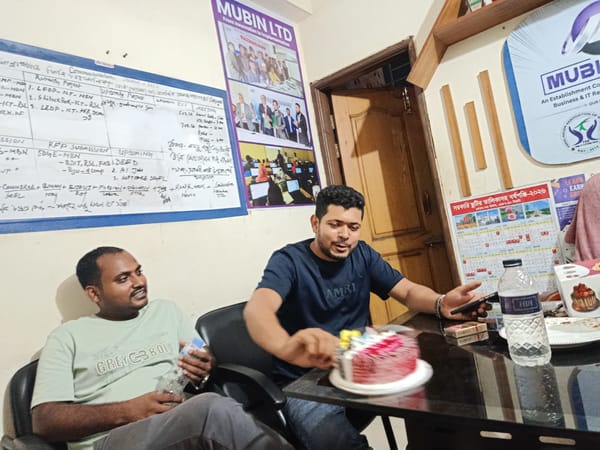 Two men spotted in Dhaka office setting