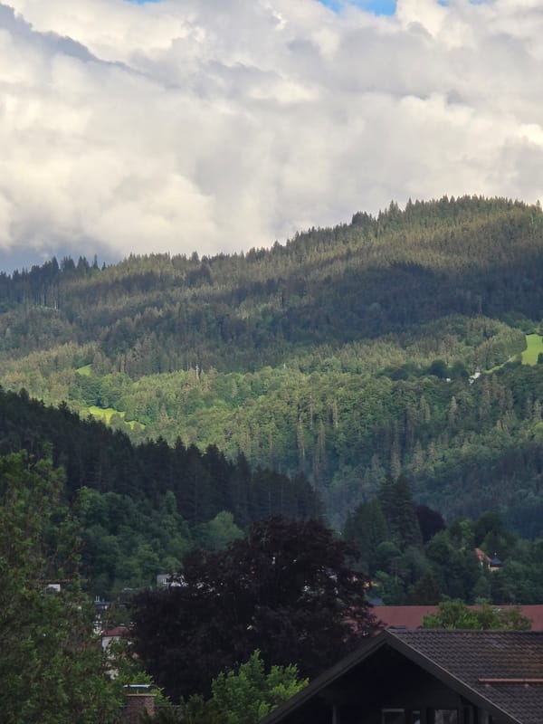 Visitor documents scenic tour of Garmisch-Partenkirchen Alpine town