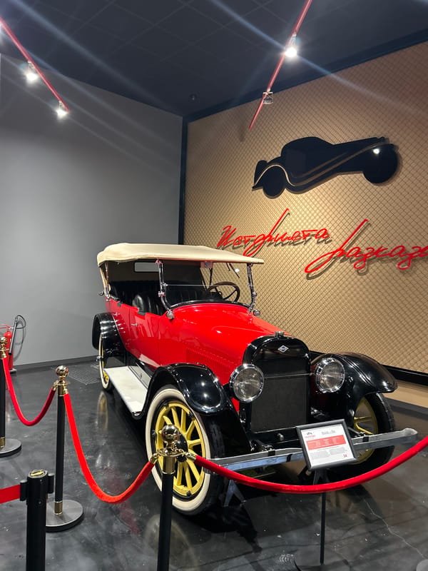 Vintage car exhibition documented at Automuseum Markovo, Bulgaria