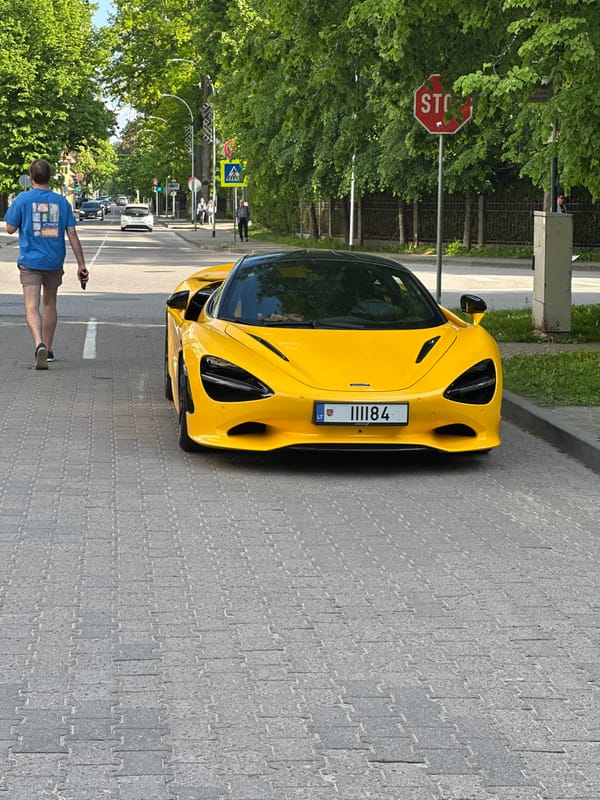 Luxury cars spotted parked in Jūrmala, Latvia