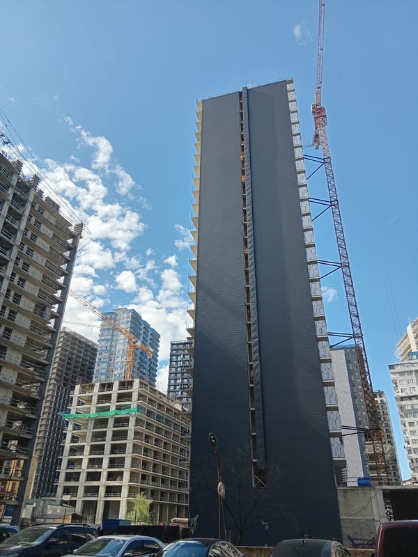 Construction cranes and BMW spotted in Batumi development zone