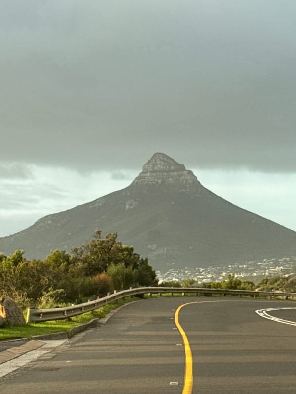 Misty mountain road captured in Cape Town