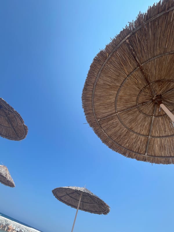 Casual beach day captured in Trikomo, Northern Cyprus