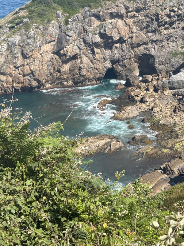 San Juan de Gaztelugatxe hermitage and coastal views near Bakio