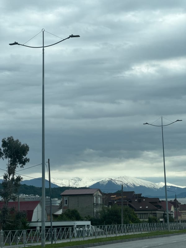 Wet streets, curved streetlights observed in Sirius, Russia