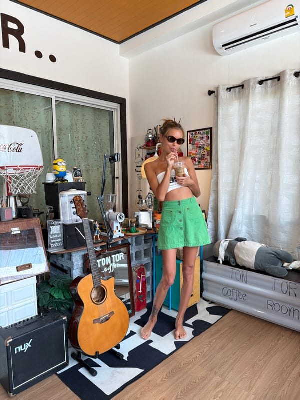 Coffee shop scene captured in Choeng Thale, Thailand