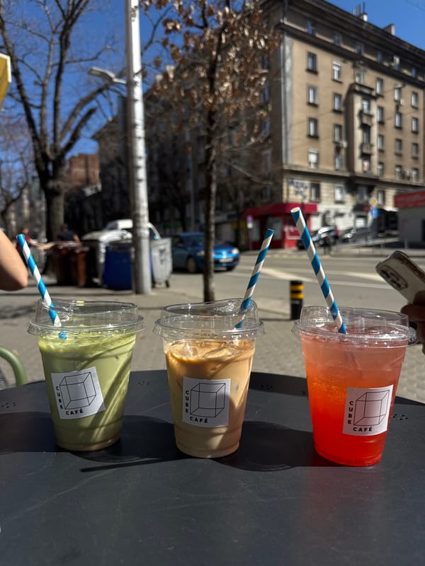 Three Different Drinks Served at Sofia Table