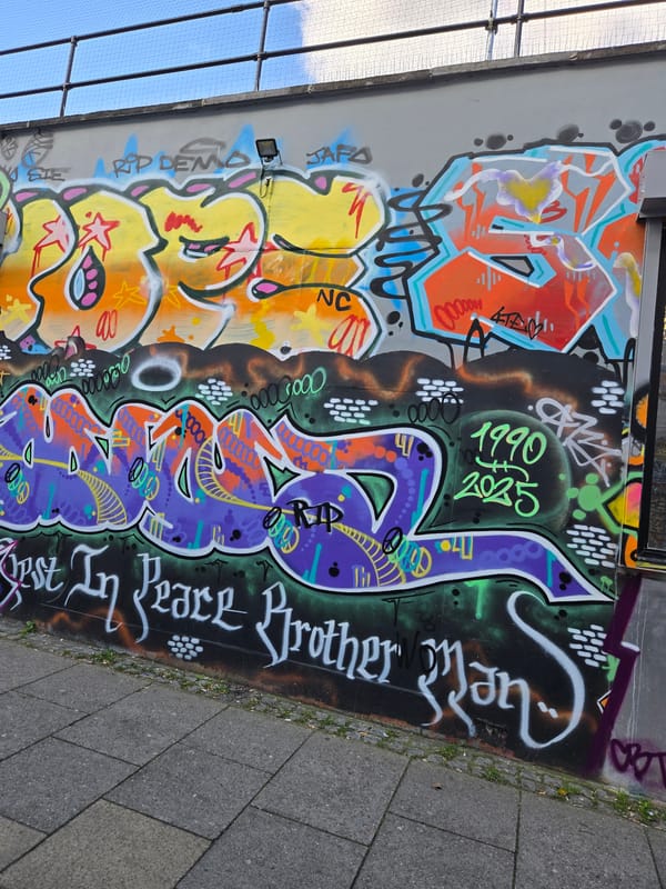London street art, retail flowers, Brixton mural documented