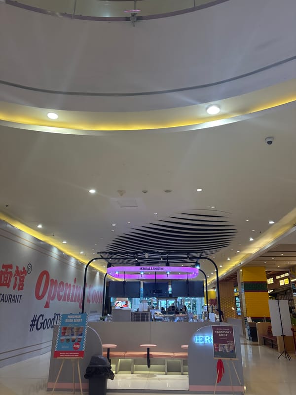 Morning activities documented at Baywalk Mall, North Jakarta