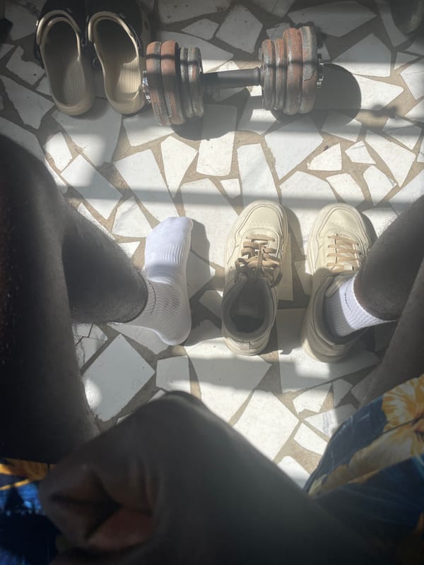 Person documents gym session start in Badagry, Nigeria