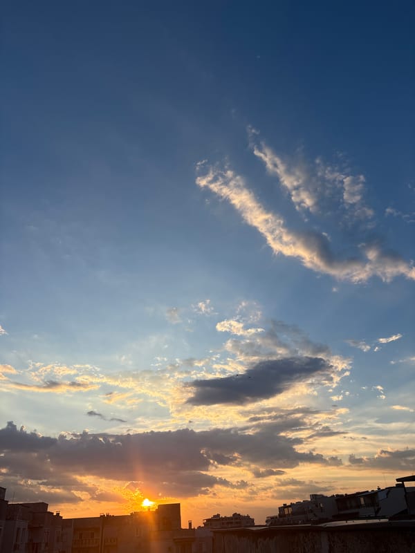 Plovdiv's summer solstice sunset, watched from rooftops and windows