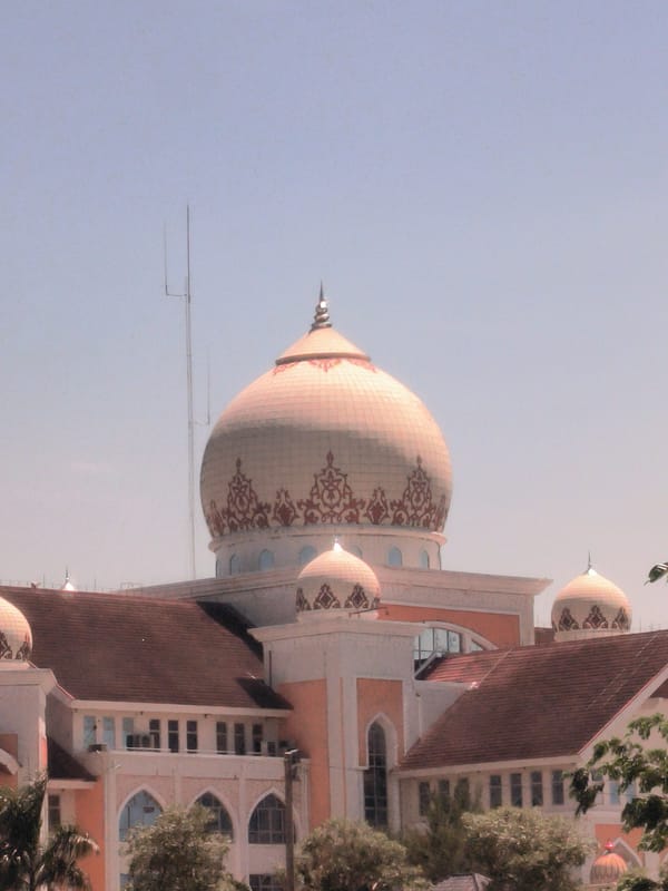 Ornate domed buildings documented in Indonesian village