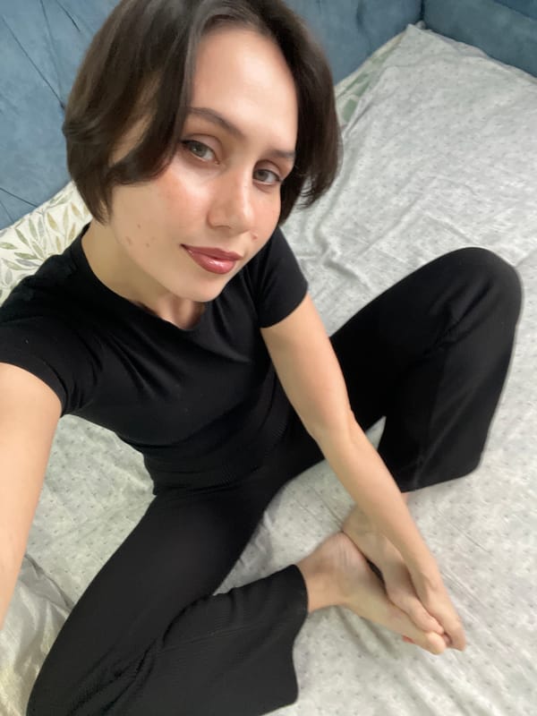 Woman takes early morning selfies in Izhevsk apartment