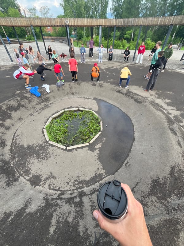 Outdoor group activity and forest walk in Divnogorsk