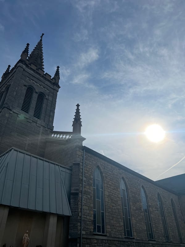 Evening documentation of St. George's Church in Newburgh