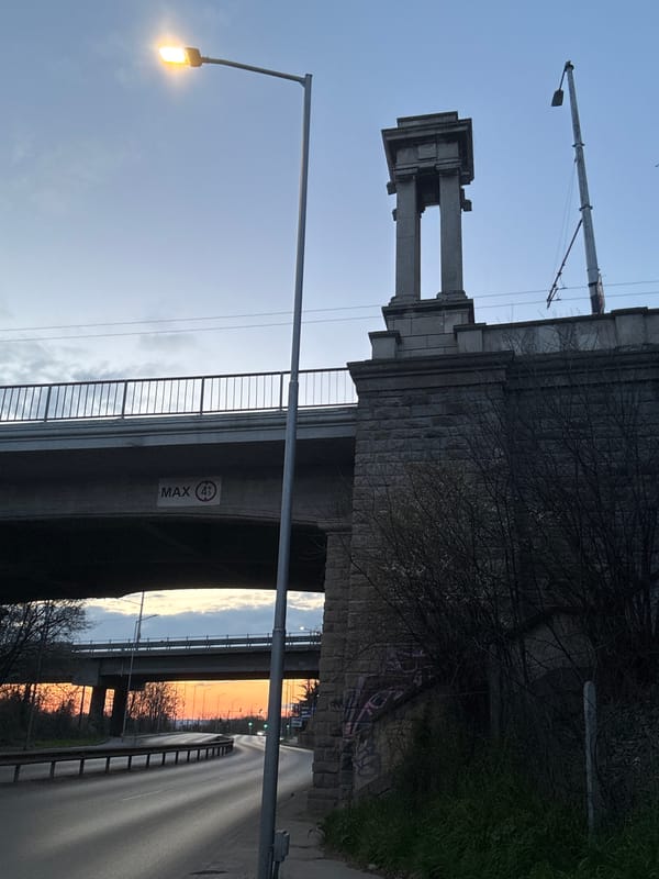 Urban scenes captured across Varna including stopped passenger train