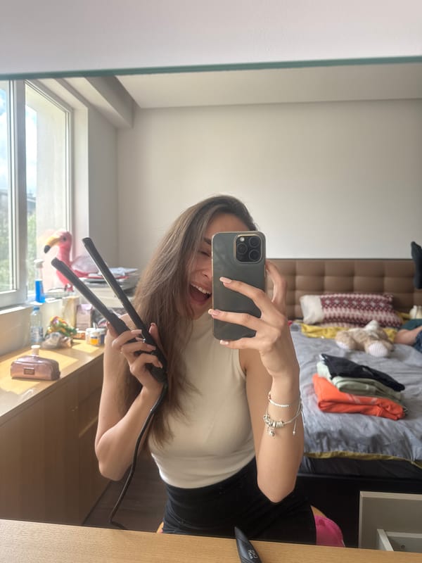 Morning selfie session captured in Sofia bedroom