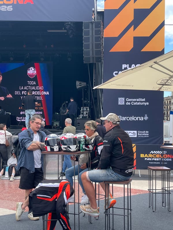 MotoGP Fan Fest brings motorcycle displays, skateboarding to Barcelona plaza
