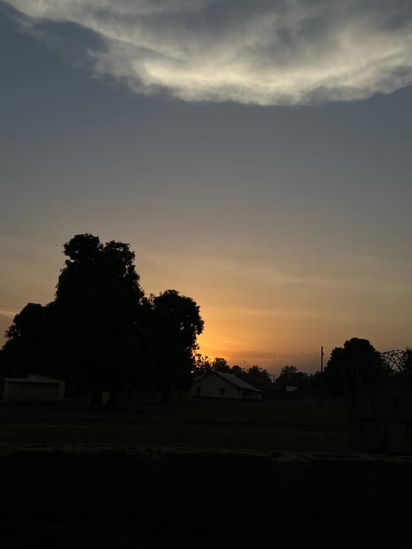Sunset documented by witnesses in Bukuru, Nigeria