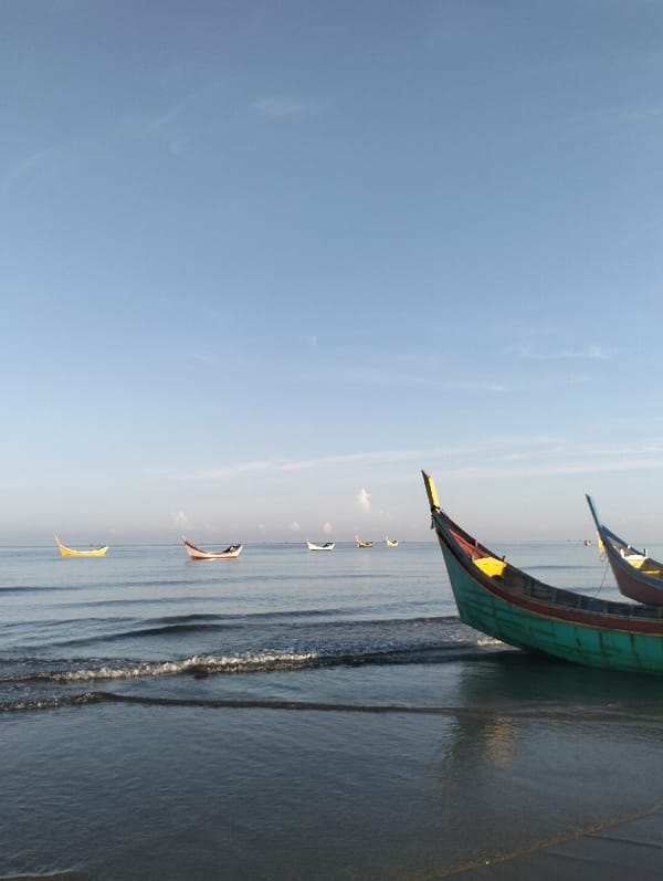 Traditional fishing operations continue at Indonesian coastal villages