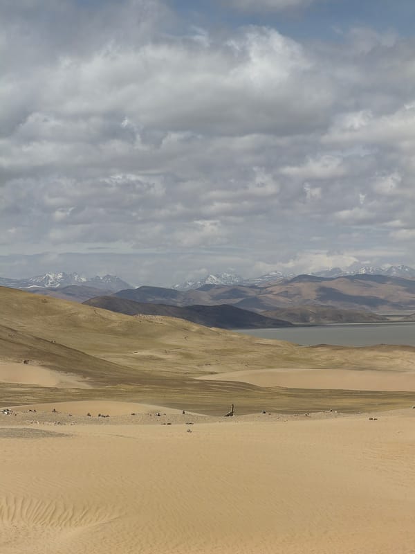 Desert landscapes documented in Labrang township, China