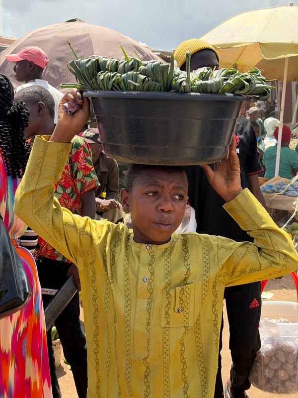 Busy outdoor market documented in Gura Top, Nigeria