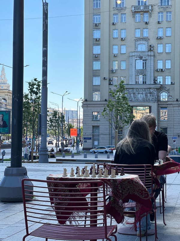 Summer morning across Moscow's public spaces and streets