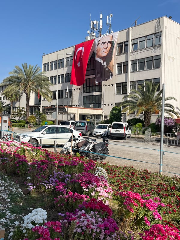 Spring flower displays brighten Alanya's public spaces
