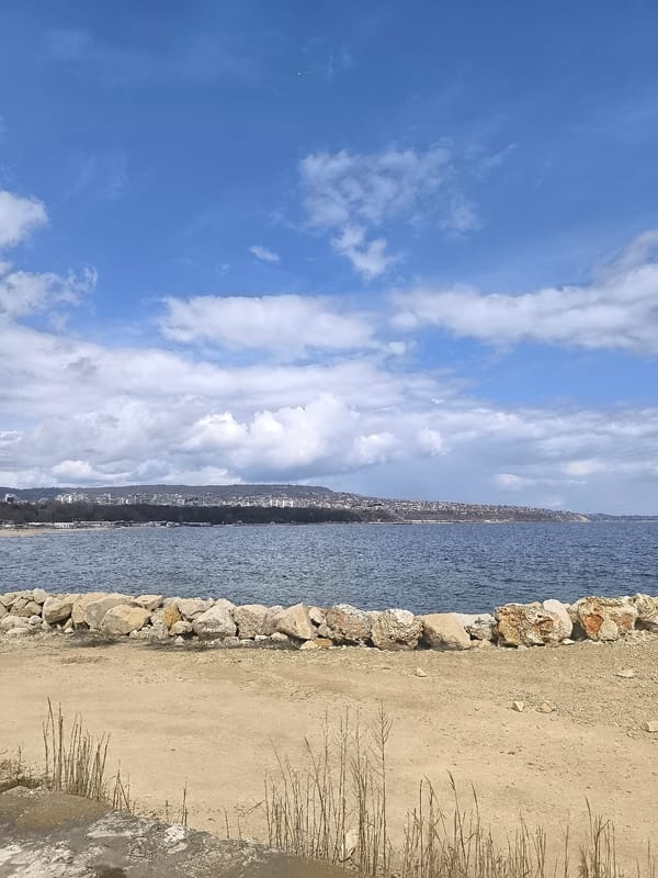 Coastal scenes documented along Varna's Black Sea waterfront