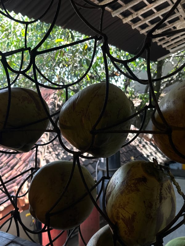 Restaurant interior and exterior documented in Jimbaran, Indonesia