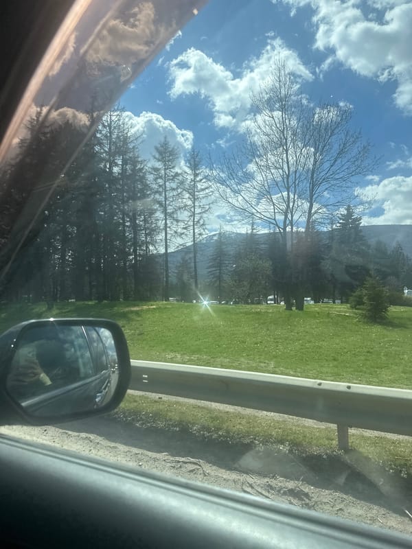Motorist documents brief city drive under fair weather